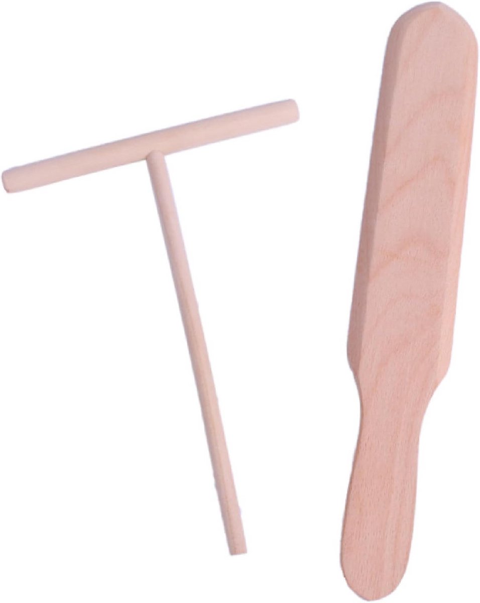 Set van 2 spatels en deegdiffusers voor pannenkoeken en keukengerei