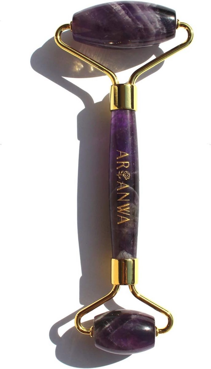 Premium Amethyst Roller voor Gezichtsmassage - 100% Natuurlijke Amethist