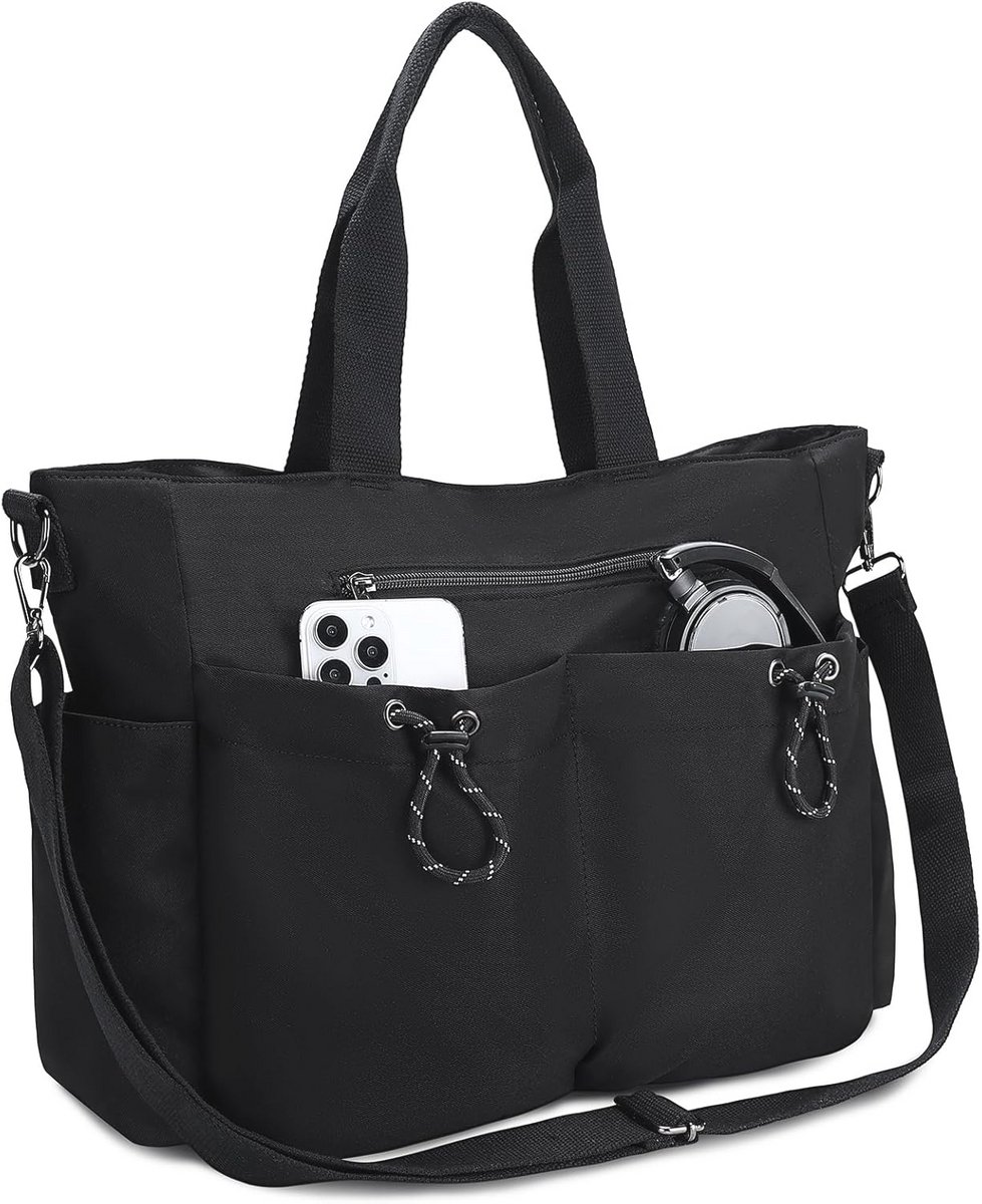 Dames Tote Tas - Crossbody Tas met Meerdere Zakken - Grote Handtas voor Vrouwen