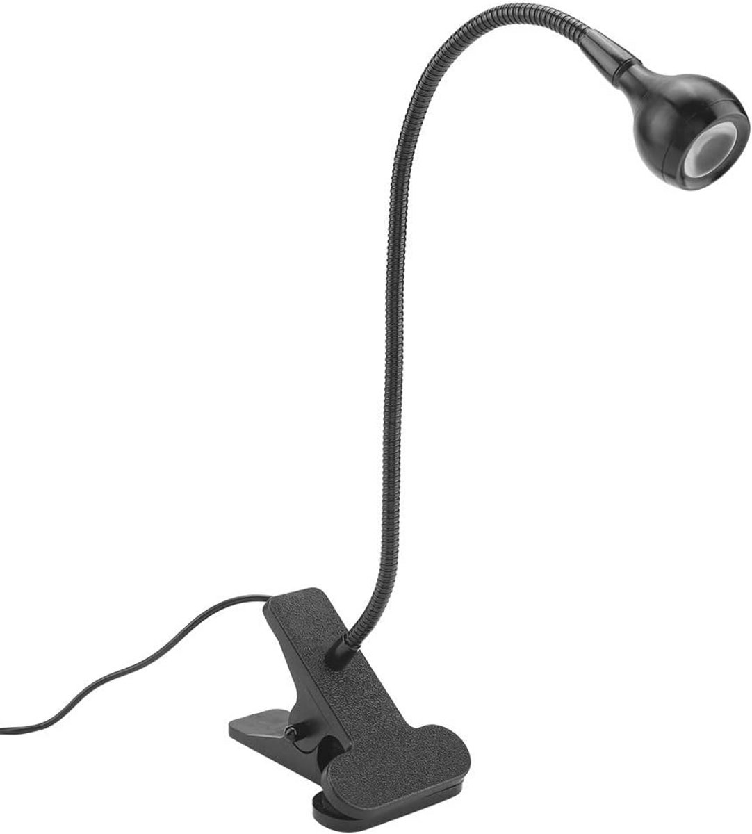 Leeslampje Clip on USB 2 kleurenmodi LED 360 ° flexibele zwanenhals boeklicht-oogbescherming-Verstelbare opvouwbare draagbare tafellamp voor slaapkamer studeerkamer kantoor make-up-Zwart Warm — cadeau in Gadgets - foto 3