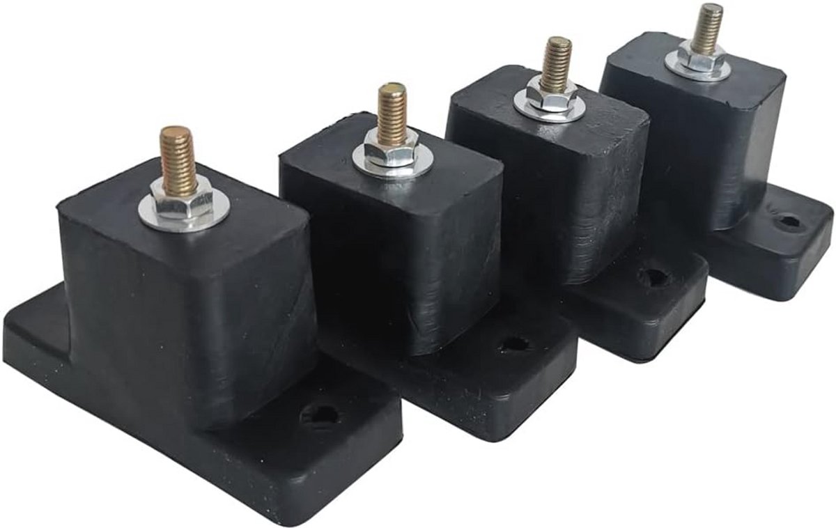Montage Airconditioning Rubberen Pads 4 Stuks - Schokdemper Houder voor Buiten