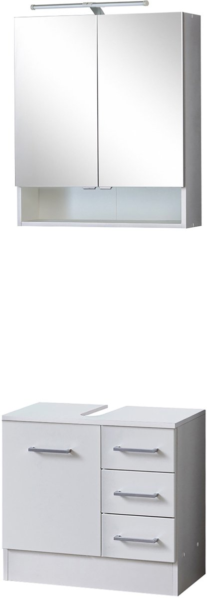 Held Möbel 2-delige onderkastset 60 cm Riga matwit wit 60x200x35 cm