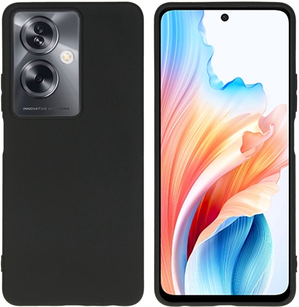 imoshion Hoesje - Geschikt voor Oppo A79 - Color Backcover - Zwart