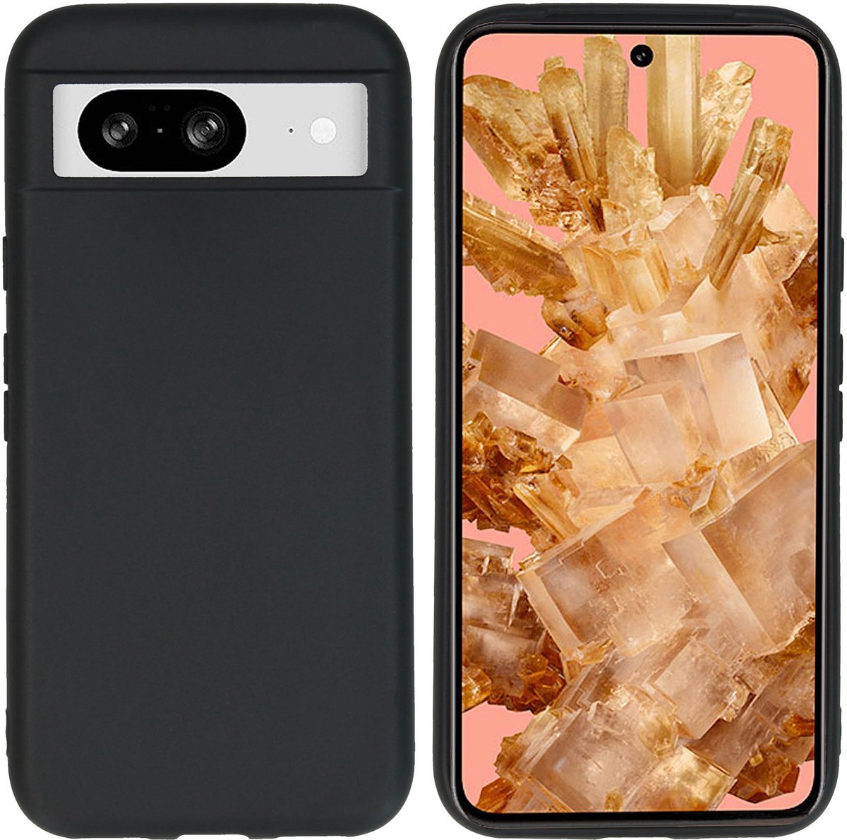 imoshion Hoesje - Geschikt voor Google Pixel 8a - Color Backcover - Zwart