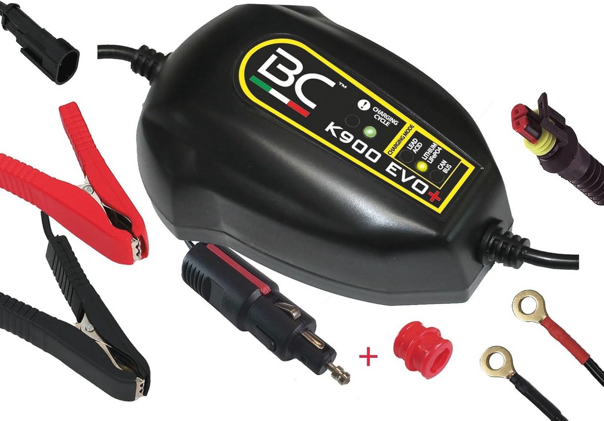 Intelligente acculader en druppellader voor 12V loodzuur en lithiumbatterijen