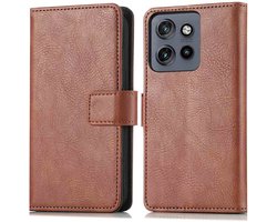 imoshion Hoesje - Geschikt voor Motorola Edge 60 Neo / Motorola ThinkPhone 25 / Motorola Edge 50 Neo - Luxe Bookcase - Bruin