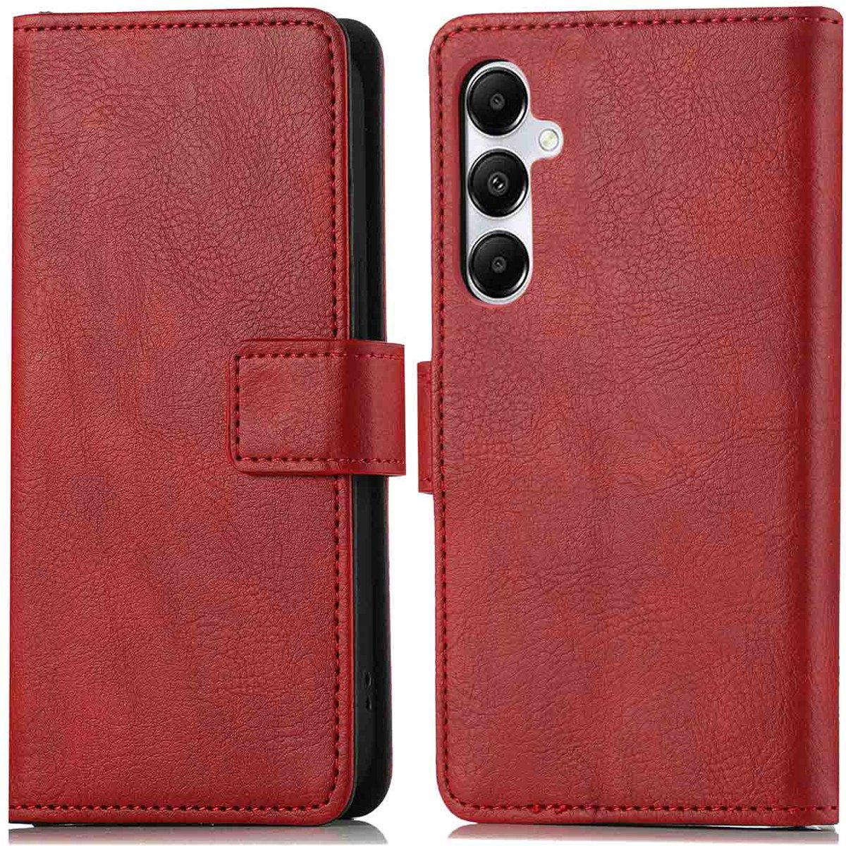 imoshion Hoesje - Geschikt voor Samsung Galaxy A55 (5G) - Luxe Bookcase - Rood