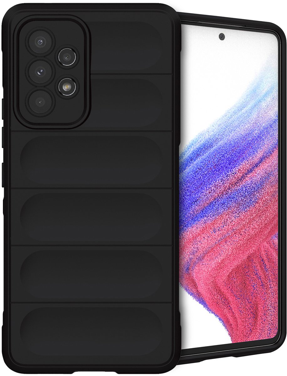 imoshion Hoesje - Geschikt voor Samsung Galaxy A53 - EasyGrip Backcover - Zwart