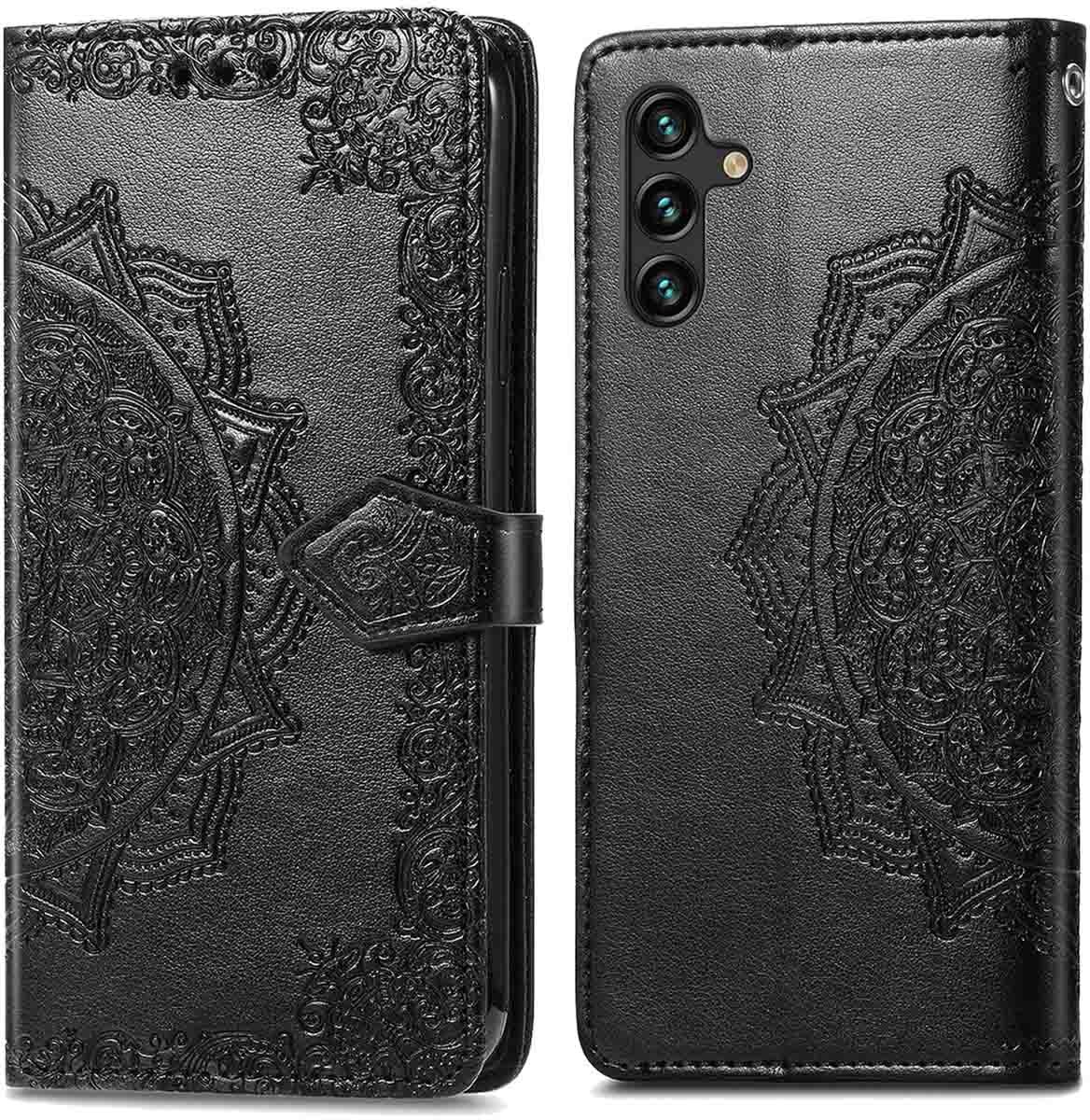 imoshion Hoesje - Geschikt voor Samsung Galaxy A25 (5G) - Mandala Bookcase - Zwart