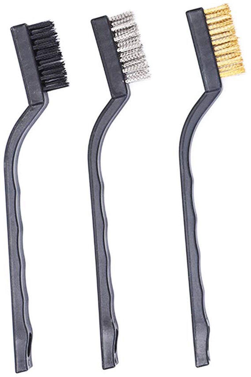 Mini-draadborstelset voor Reiniging en Roestverwijdering - 3 Stuks 7 Inch