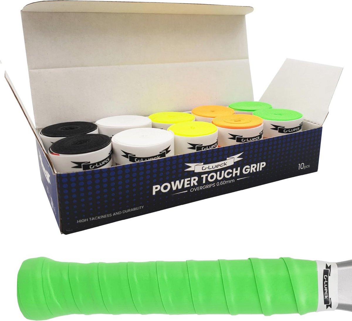 Premium Overgrip Set voor Tennis, Padel en Badminton - 10 Stuks, Hoge Grip, Lange Houdbaarheid