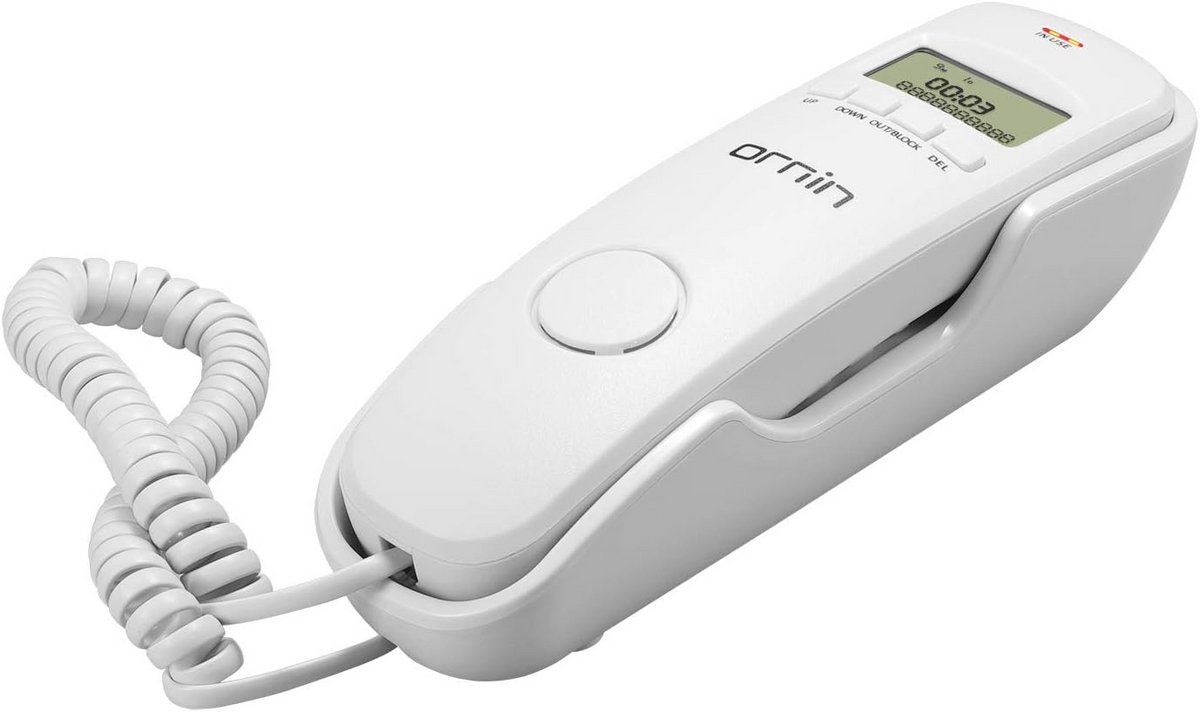 Trimline Telefoon met Snoer en Nummerherkenning - Gebroken Wit