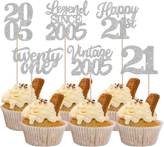 Rsstarxi Cupcake-Topper „Legend Since 1992“ – 48 Stück – Einseitig Glitzernd – Perfekt Für 30. Geburtstag & Jubiläum