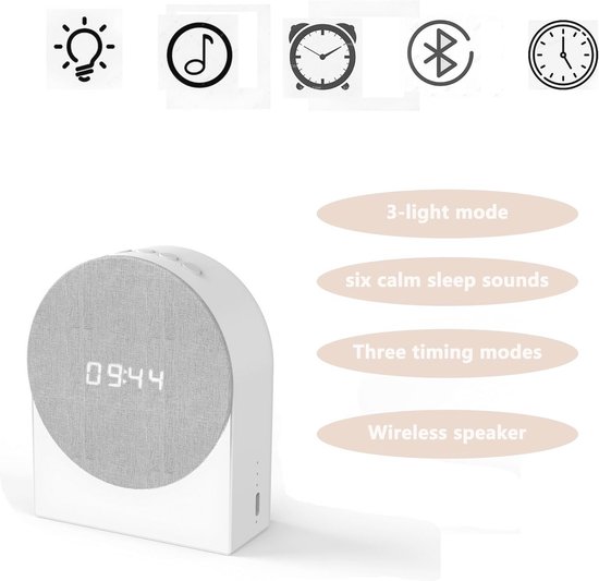 Compatibele witte ruis machine met timer en Bluetooth - Draagbare Geluidsmachine voor Baby's en Volwassenen — afbeelding 5