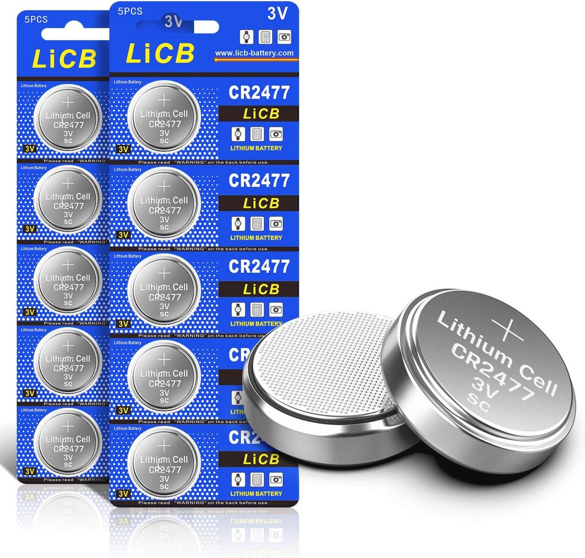 CR2477 3V Lithium Knoopcellen - Lange Levensduur en Hoge Kapaciteit