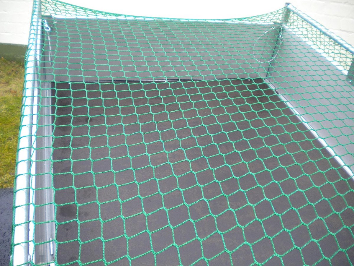 Aanhangernet 2,2 x 1,2 m tot 8 x 3,5 m met expandertouw - ideaal afdeknet voor containers