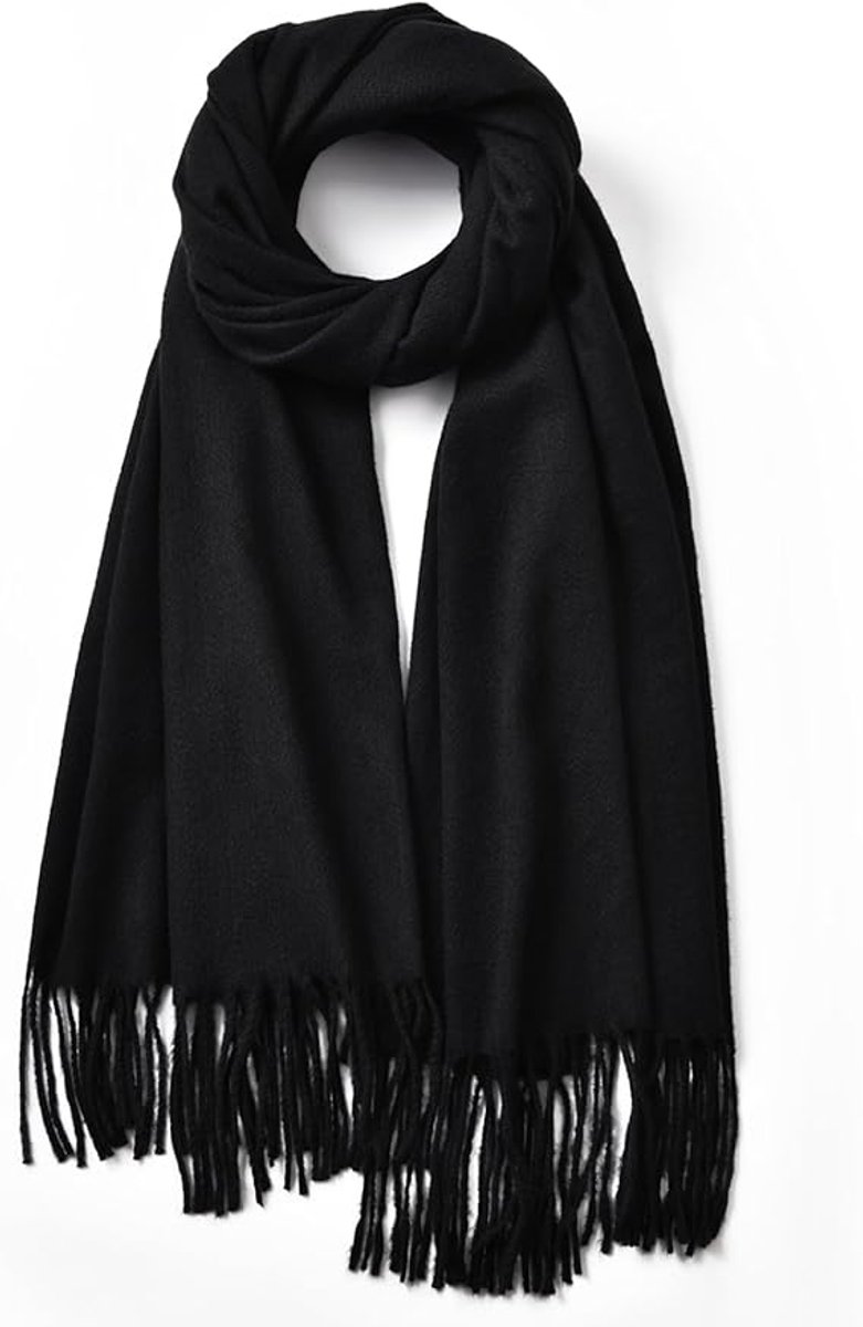 Sjaal voor vrouwen Sjaals voor vrouwen Pashmina omslagdoeken en sjaals voor avondjurken modieuze lange sjaals 78 7″ x 27 5 Zwart