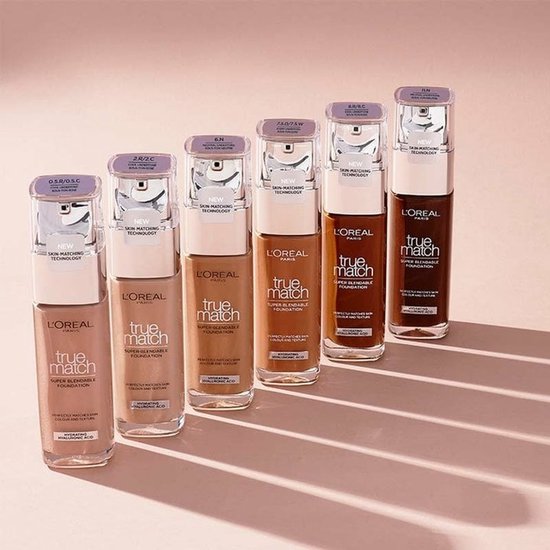 L’Oréal Paris True Match Foundation - 8.5N - Natuurlijk Dekkende Foundation met Hyaluronzuur en SPF 16 - 30ml - Vegan