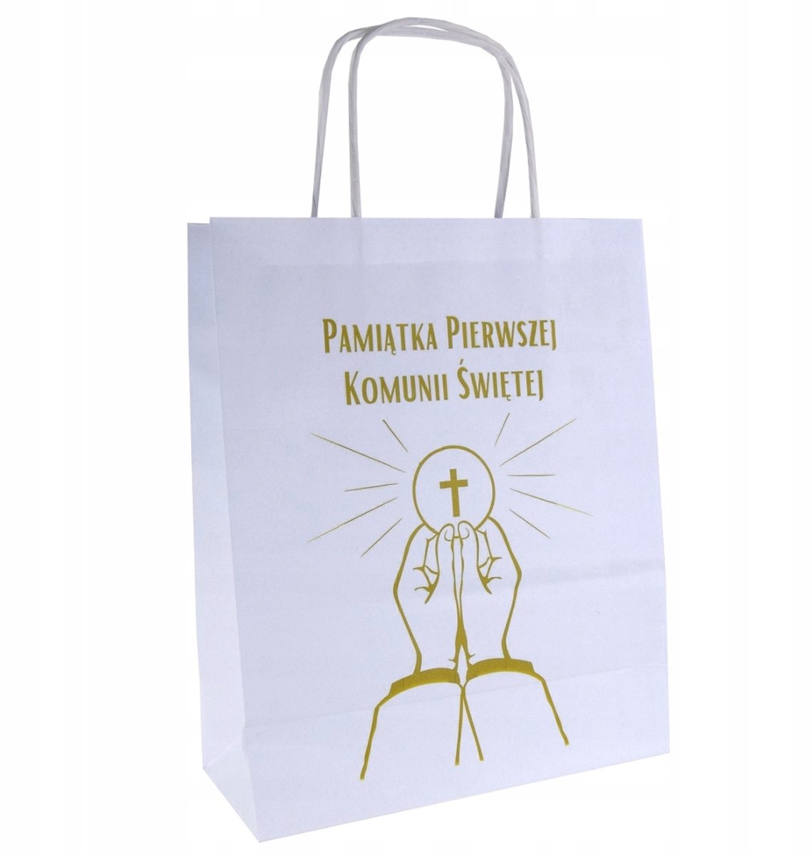 Papieren Communie Tas A5 IHS Goud 18x8x22 cm