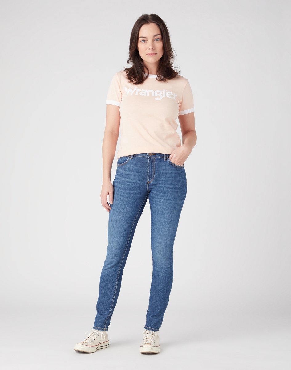 Wrangler SKINNY HYPNOTIC W31 X L32 Blauw