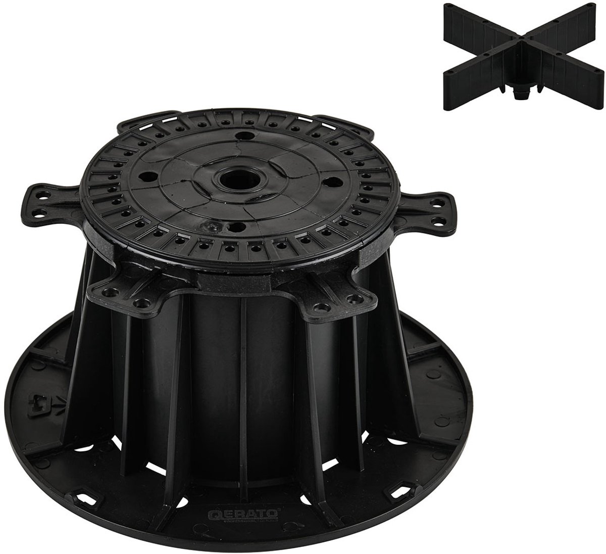 Qerato Verstelbare Tegeldrager Voor Terras BP 110-202 mm 10 Stuks