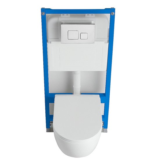 WC Naples avec réservoir intégré (intérieur des toilettes) - 109 cm x 52 cm