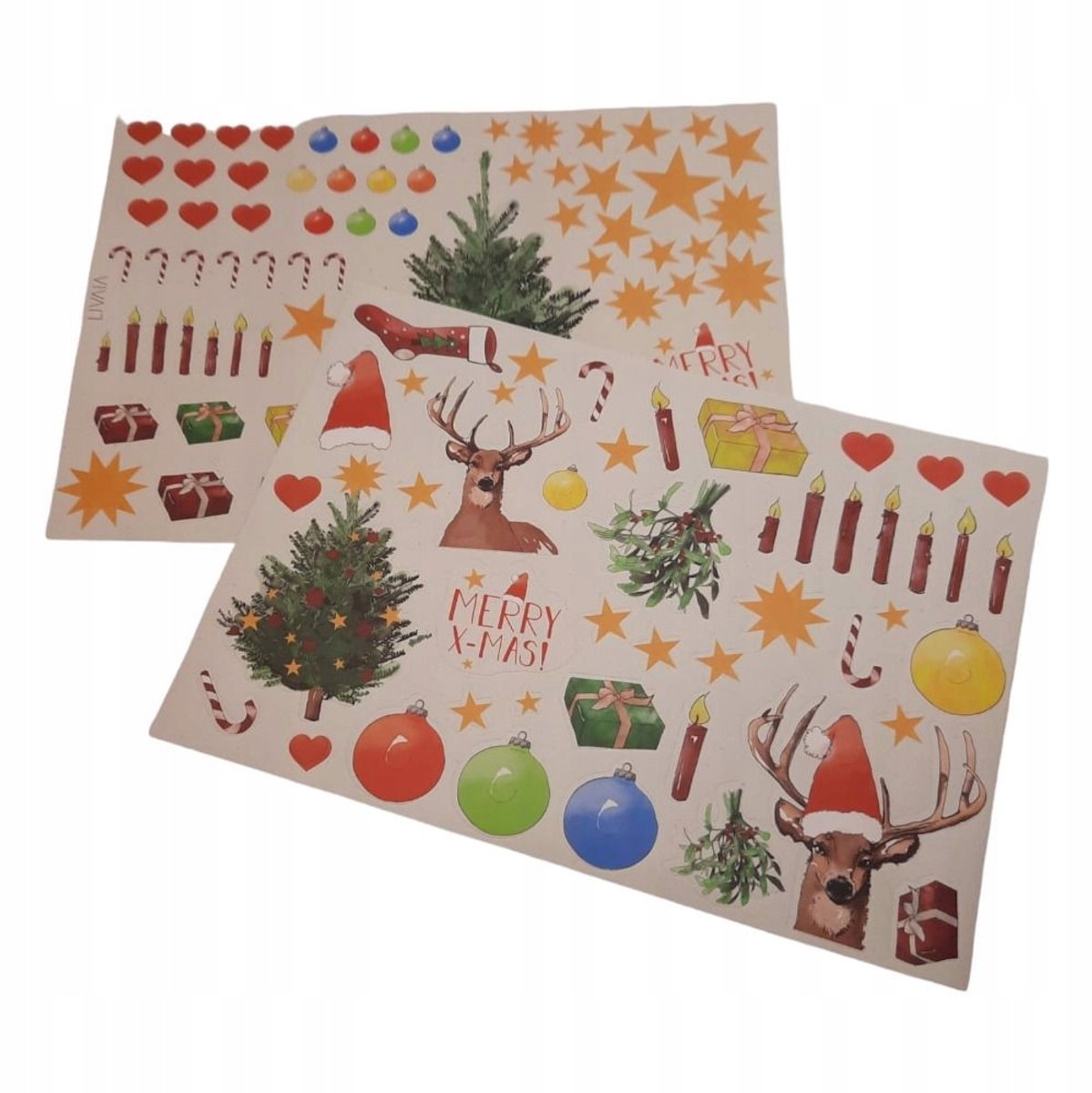 DIY adventskalender 24 Kraft Doosjes met Kerststickers