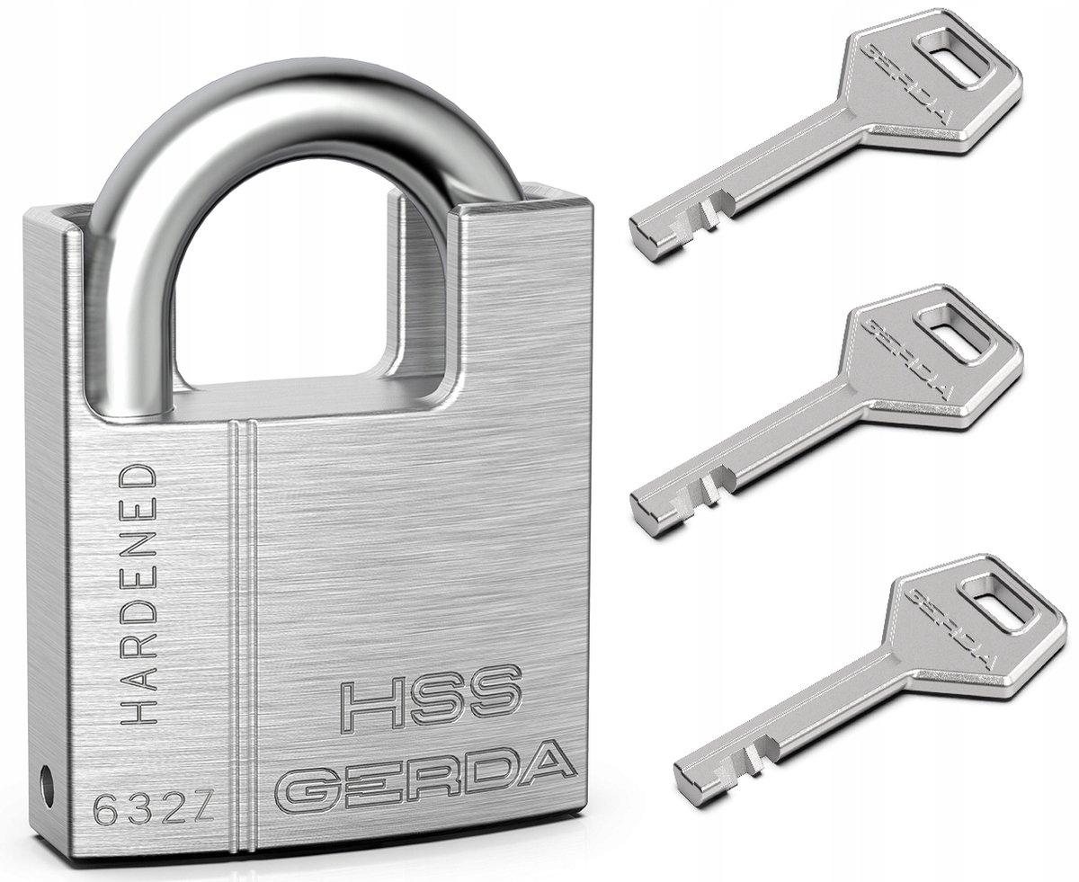 Gerda HSS 632Z hangslot - Klasse 4 beveiliging, beugel van 12 mm