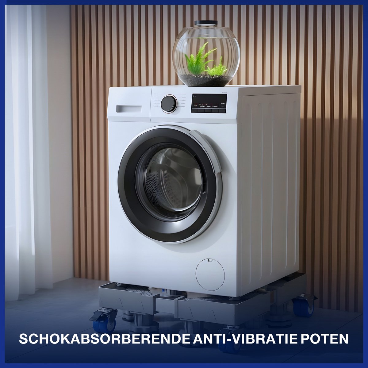 LUXEVI Wasmachine Verhoger met Wielen - 4 Poten thumbnail 5