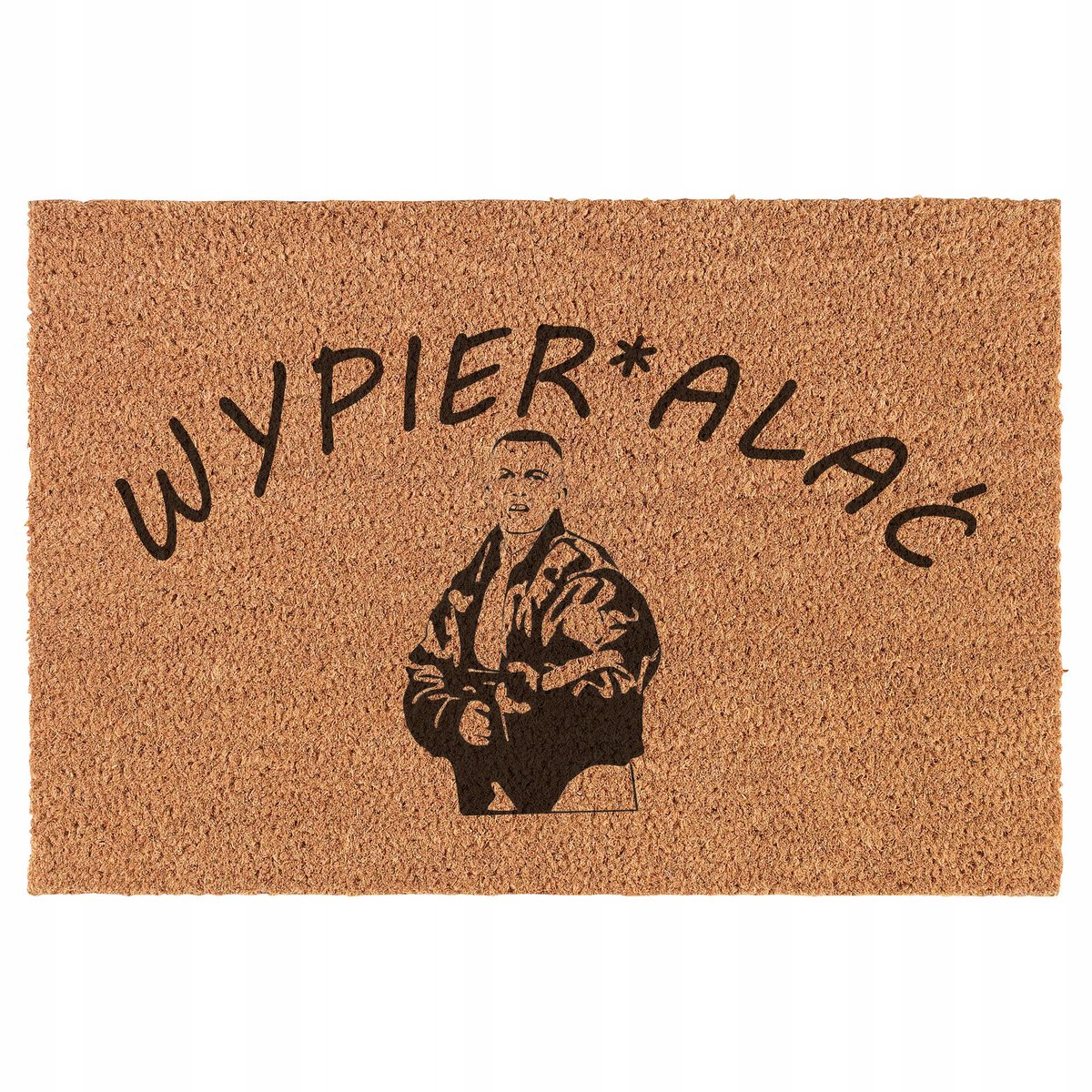 Grappige Kokosvezel Deurmat met Antislip - 60x40cm