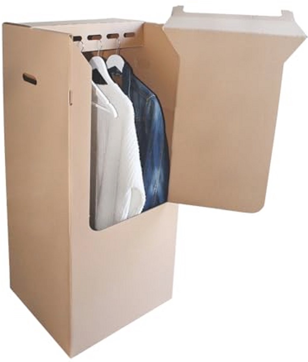 Verhuiskast 50 x 50 x 120 cm - Versterkt Karton met Gratis Marker