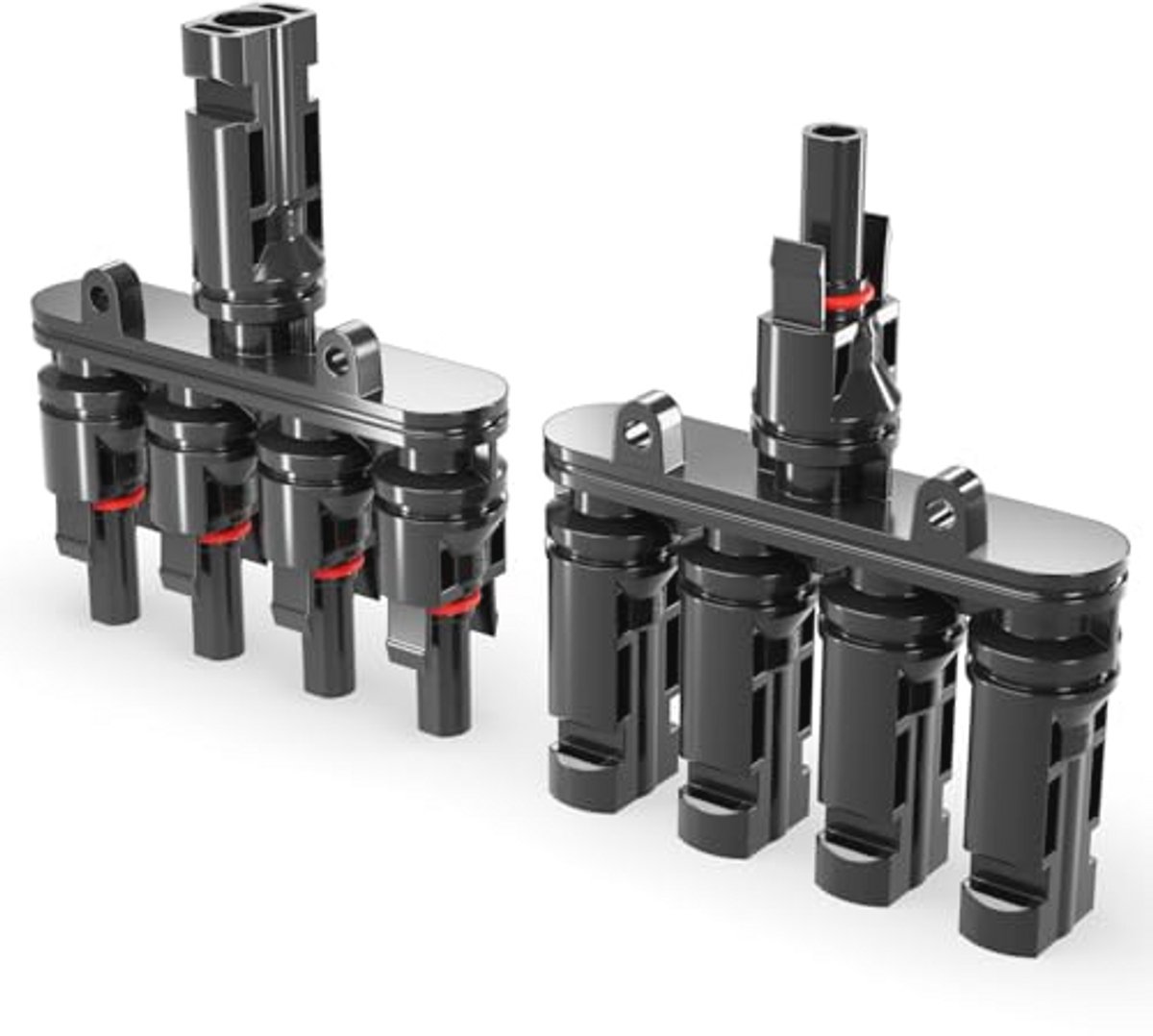 Waterdichte 4-Weg Y-Connector voor Zonnepanelen - T-Type Verdeler en Splitter voor Fotovoltaïsche Systemen