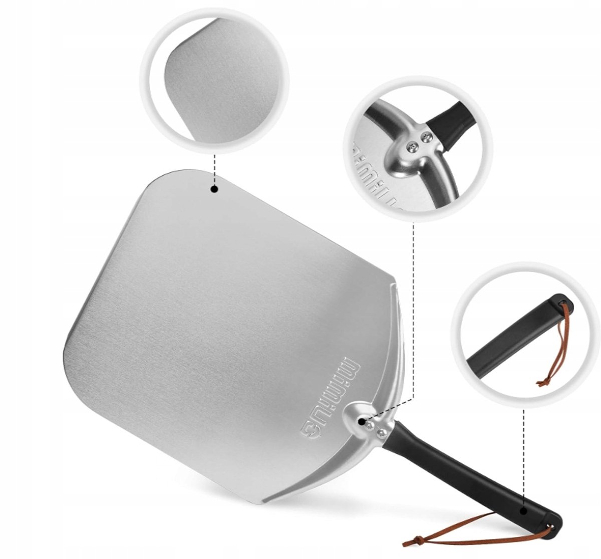 Mimiuo Pizzaschep 30x35 cm - Aluminium & Nylon - Inclusief E-book