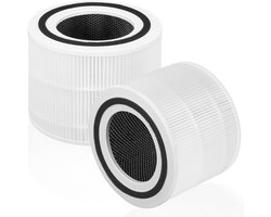 luchtfilters, compatibel met de Geschikt voor Levoit Core 300 luchtreiniger - Combinatiefilter: nylon voorfilter + HEPA-hoogrendementsfilter + actief koolstoffilter