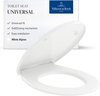 Un abattant de toilette universel Blanc Alpin avec fermeture douce et installation facile.