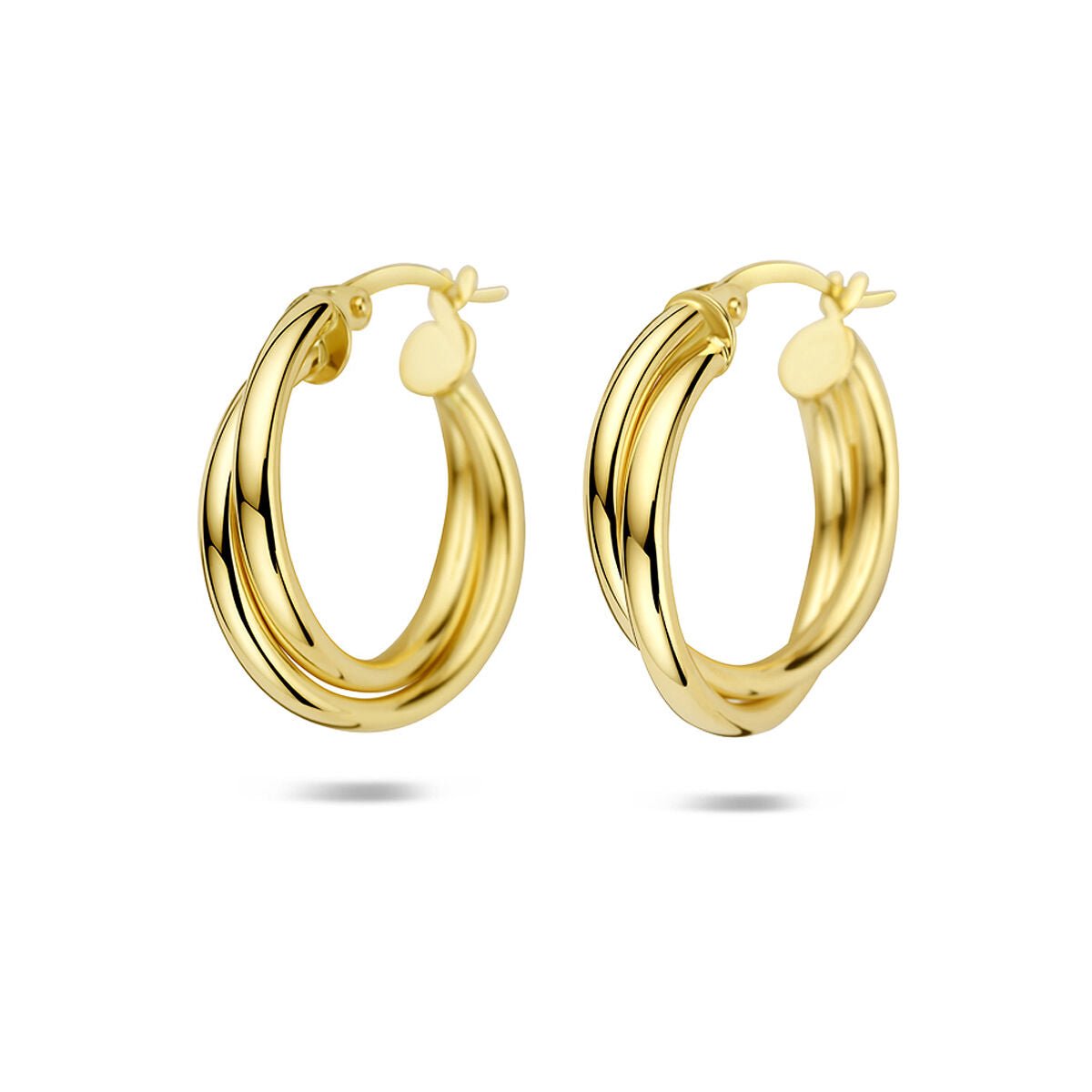 14K Geelgouden oorringen 21 mm - 4035346