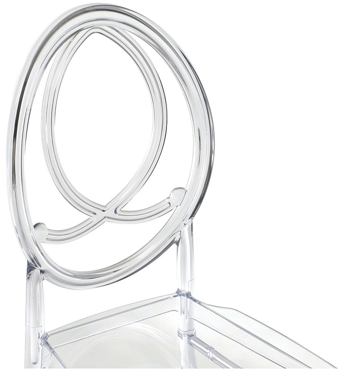 Vente-unique Set van 2 stoelen van vol polycarbonaat - Kristalkleurig - AMALINE Transparant