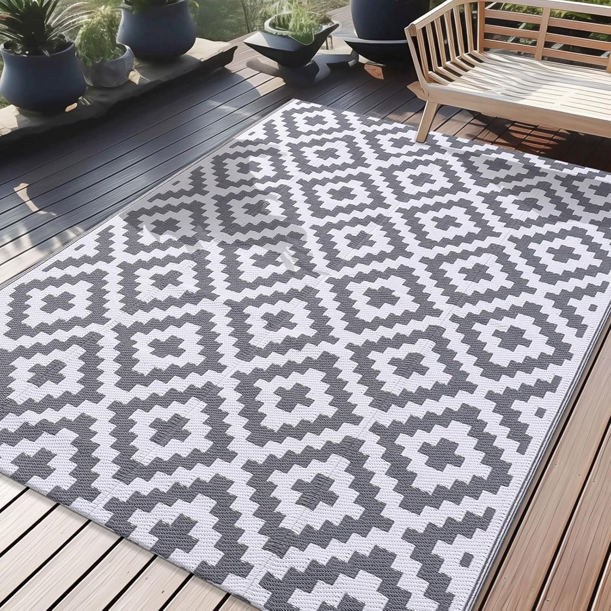 Weerbestendig Outdoor Tapijt voor Tuin, Balkon en Camping - 150 x 240 cm