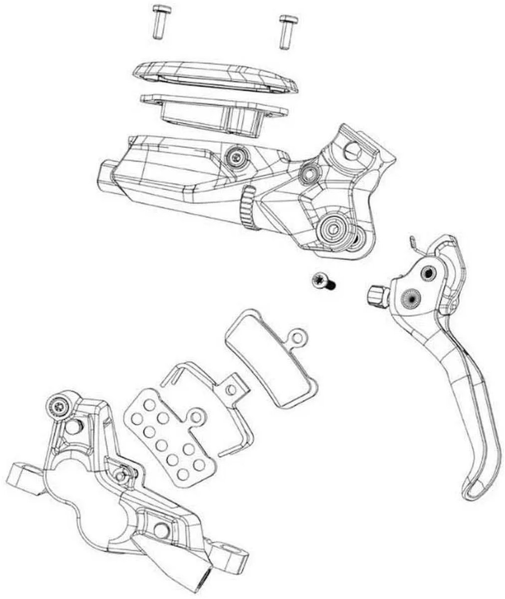 Sram Code Ultimate Stealth Remhendel Zilver