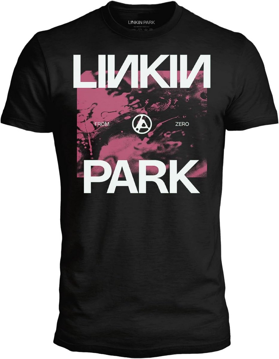 CRAZY FOR ROCK Linkin Park Heren T-shirt van katoen, zacht en ademend zwart T-shirt voor heren met originele en duurzame print, uniseks voor volwassenen en jongens