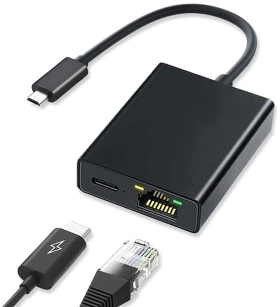 Micro USB naar Ethernet-adapter voor Chromecast en TV Stick - Draagbare USB naar RJ45 Ethernet 100 Mbps LAN-adapter