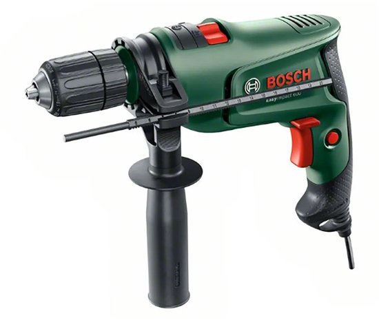 Perceuse à percussion Bosch EasyImpact 600 - 600 Watt - Incl. butée de profondeur et poignée supplémentaire