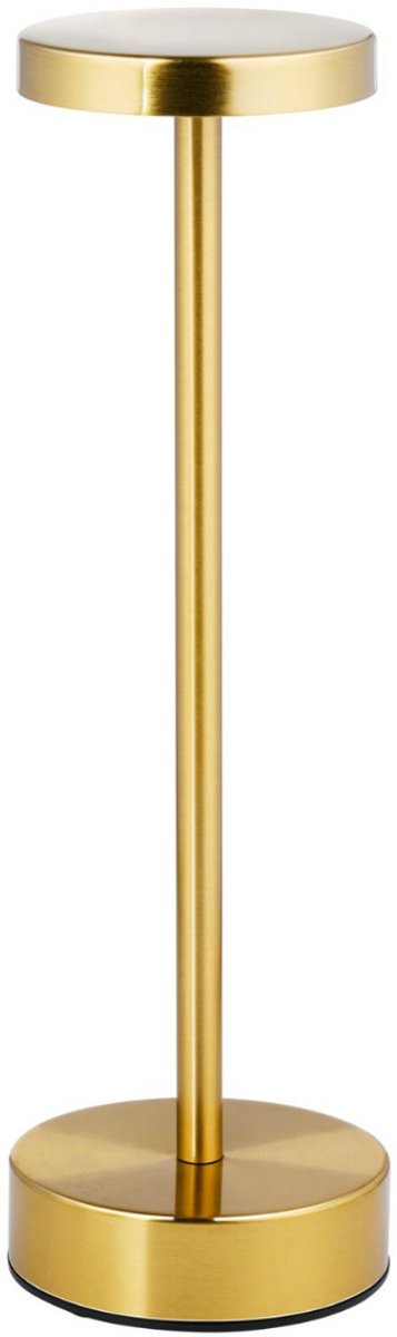 Grundig Tafellamp Oplaadbaar - Bureaulamp zonder Snoer met Touchschakelaar - Draadloze USB‑C Lamp met 3 Lichtstanden - Goud - 8x32 cm