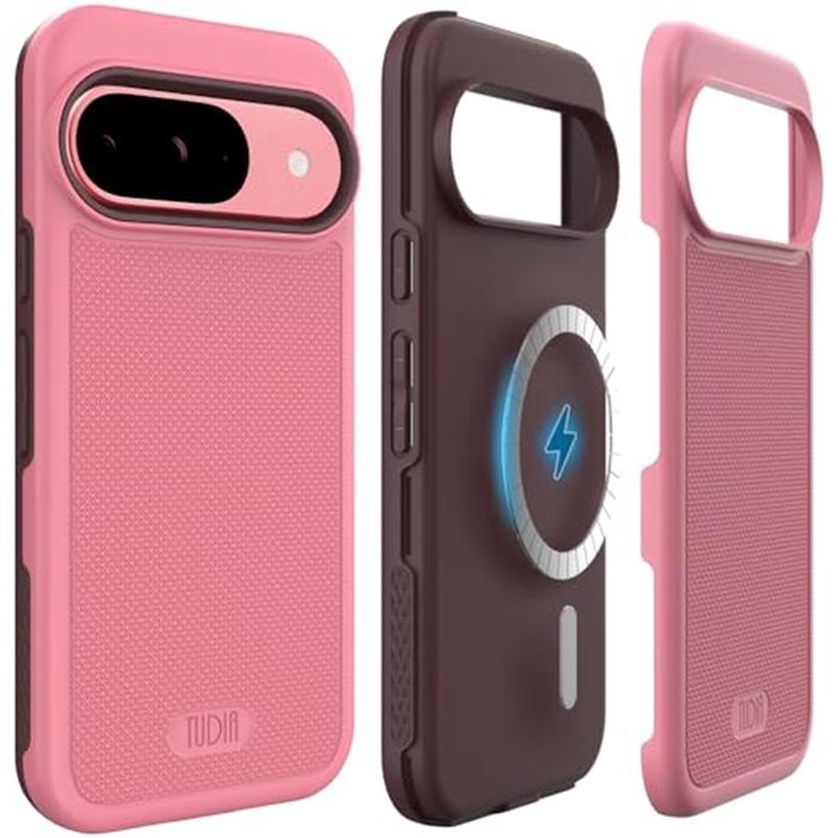 Dubbellaags Schokbestendig Hoesje voor Google Pixel 9/9 Pro - Roze