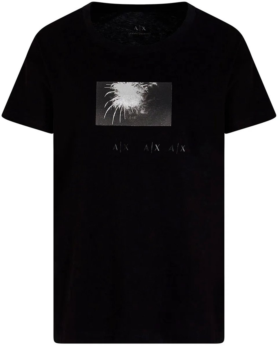 Armani Exchange Xw000551_af10359 T-shirt Met Korte Mouwen Zwart M Vrouw