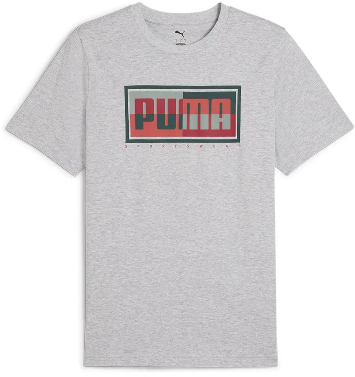 Puma Graphics Box T-shirt Met Korte Mouwen S Grijs