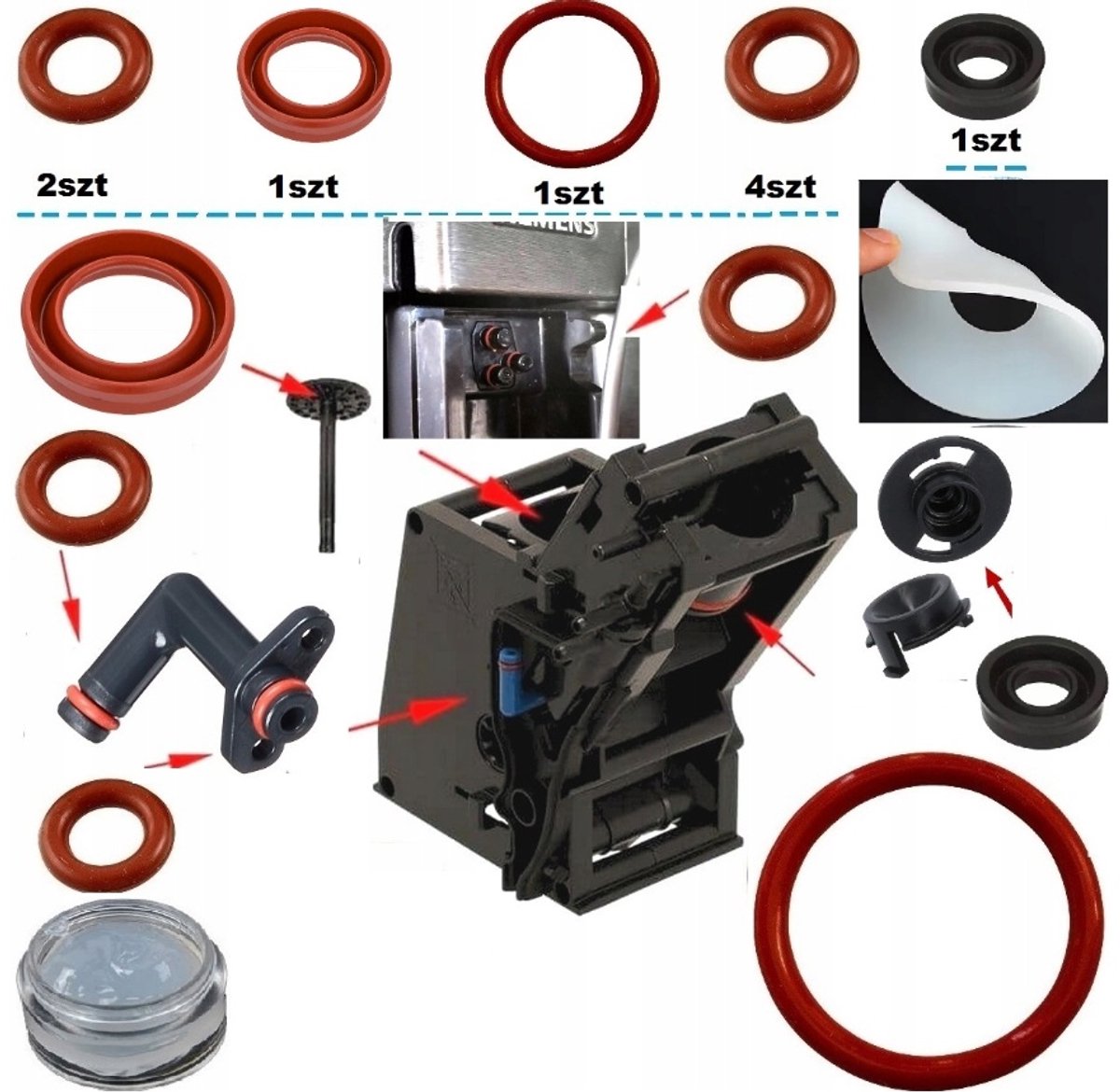 Pakkingen & O-ringen Reparatieset voor Siemens EQ 6 Bosch VeroBar - Koffiemachine Onderhoud