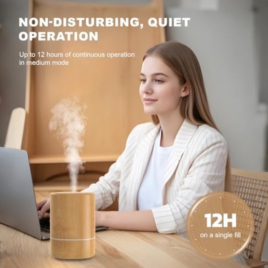 Aromadiffuser Voor Etherische Oliën 125 Ml Ultrasone Diffuser Met 