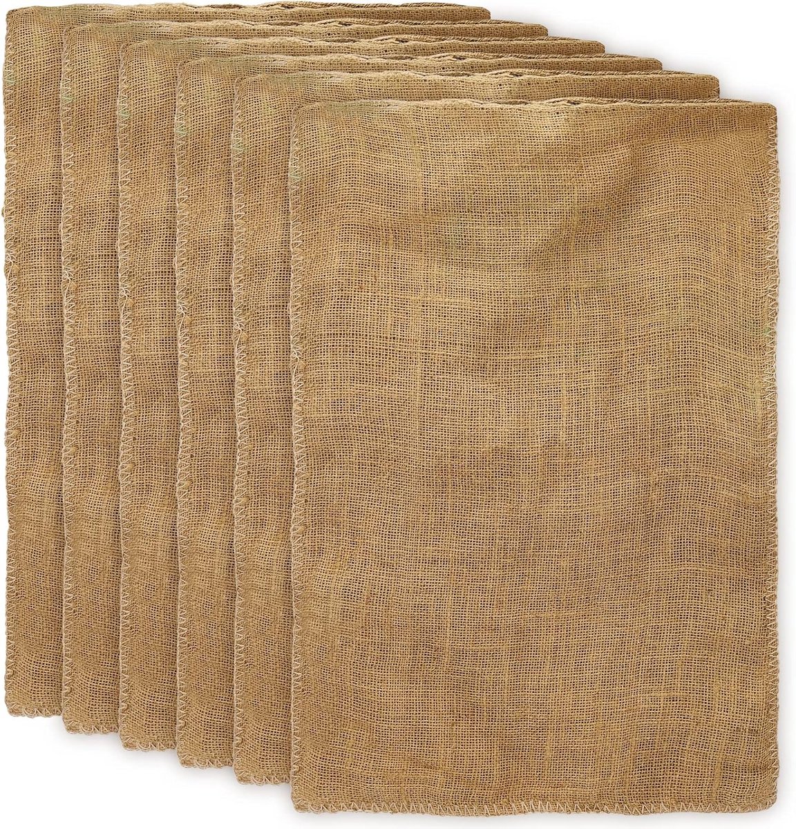 Jute zakken 50 x 80 cm - Set van 6 voor het opslaan van groenten en aardappelen