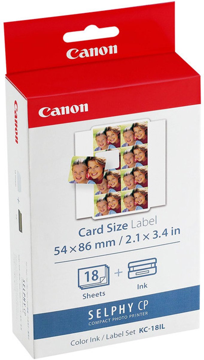 Canon KC-18IL Selphy CP Serie inkt en papier